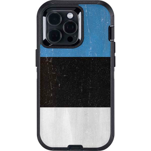 Estonia Flag Distressed Otterbox Defender iPhone Skin